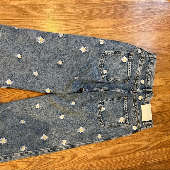 Sandro Flower Embroidered Ankle Jeans in Blue Jean Size 40 - Picture 12 of 13